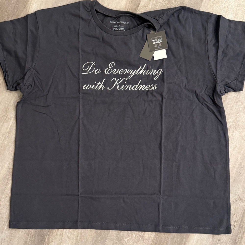Grayson Threads Kindness Graphic Tee 2X NWT